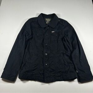 Scotch & Soda Premium Military Field Jacket M/L Coat Dublin Sanforized Black